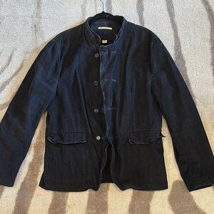 John Varvatos Black Corduroy Jacket- size 44, made in Italy.